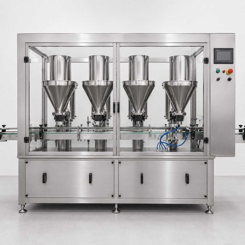 Four Head Dry Syrup Powder Filling Machine