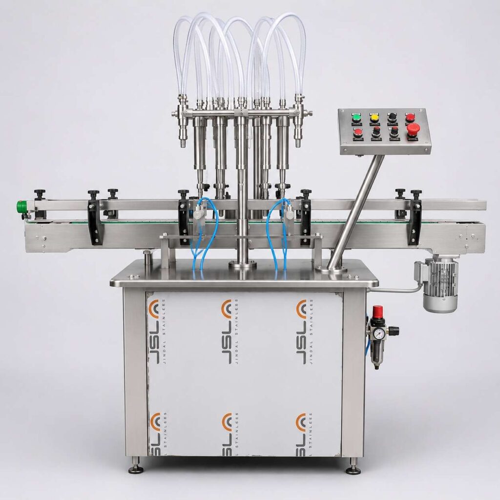 Two Head Servo Based Liquid Filling Machines