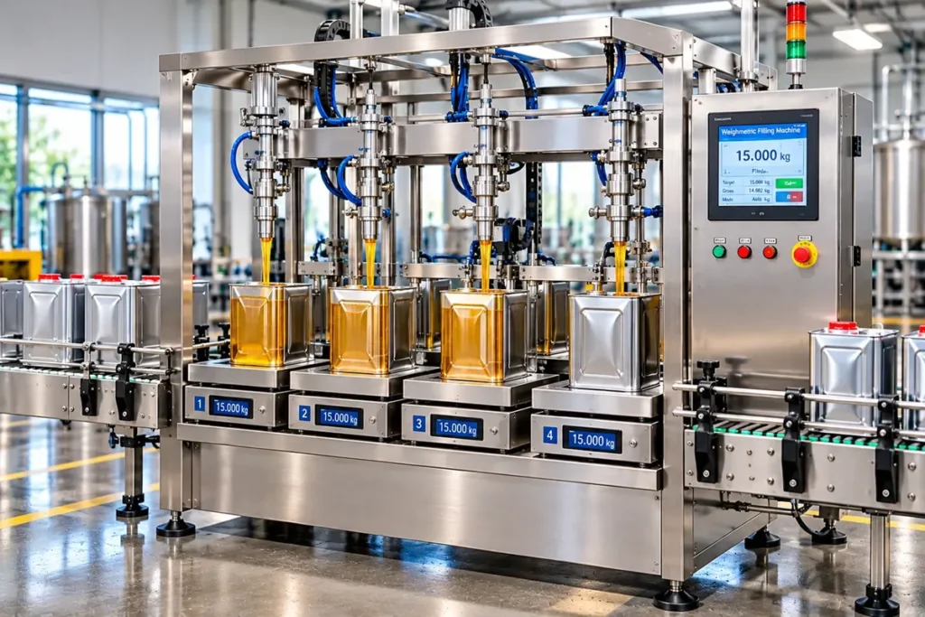 Weighmetric Oil Filling Machine